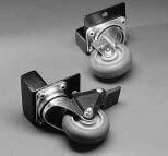 2TRI7 Slotted insert, black Padlockable quarter turn latch, black Series 2000 Console Casters Locking and non-locking versions. Mount directly to plinths.