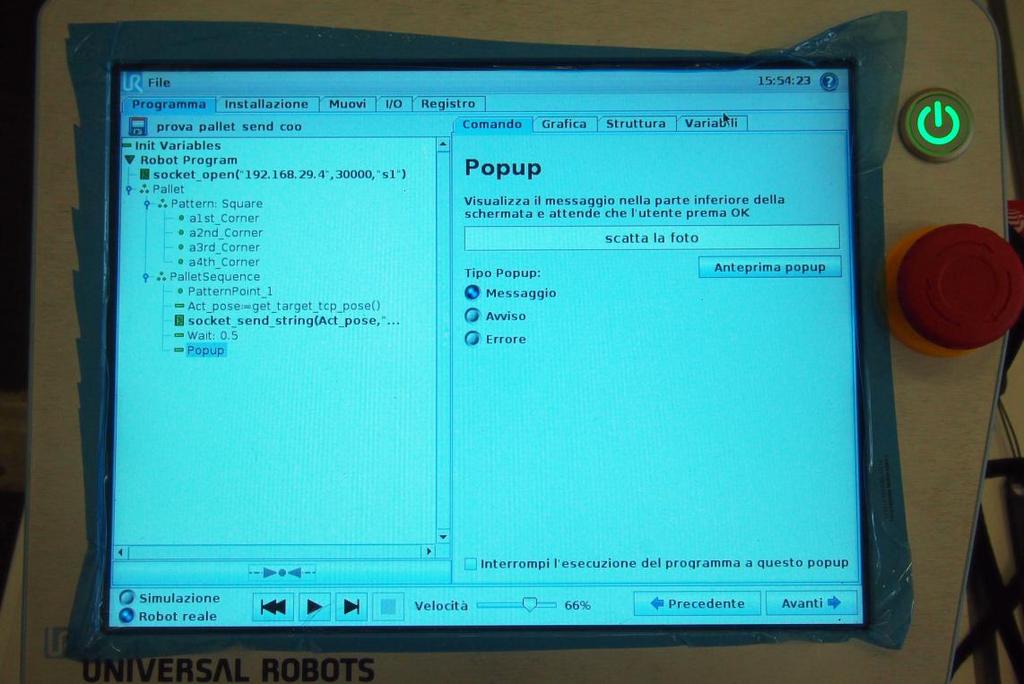 Figure 2. The graphic user interface and the program implemented.