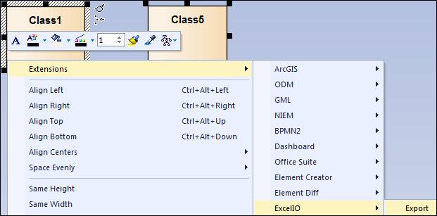 Excel Extensins User Guide EA des nt present the Extensins cntext menu when right clicking multiple selected