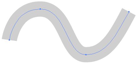 In this case, stroke path is cut regardless of the thickness. Check the path when selecting the object or in the Artwork mode (Outline mode) of Illustrator.