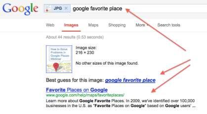 place 5. Also, note that Google found Visually similar images.