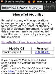 1 If you are not accessing the Mobility Router as a local user, contact your system administrator for alternative ways to access and download the ShoreTel Mobility Client. 2.