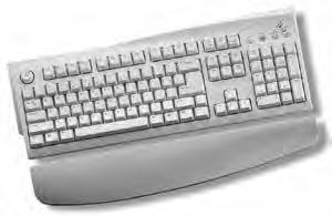 Fig. 3.8 Keyboard Mouse Mouse is an input device that controls the movement of the cursor on the display screen.
