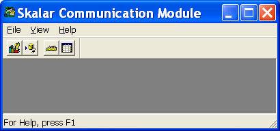Chapter 1 Introduction to the FlowAccess V3 TM software 1-3 2. Double click on the file Communication Module.exe. The program is opened (see Figure 1.1). Figure 1.1 3.