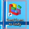 10. Double-click the Send Scans to Unify shortcut on your desktop.