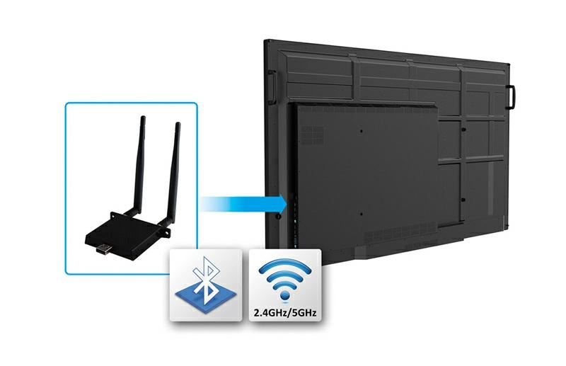 Optional Slot-in Wi-Fi & Bluetooth Module Offering users a complete wireless environment, the optional