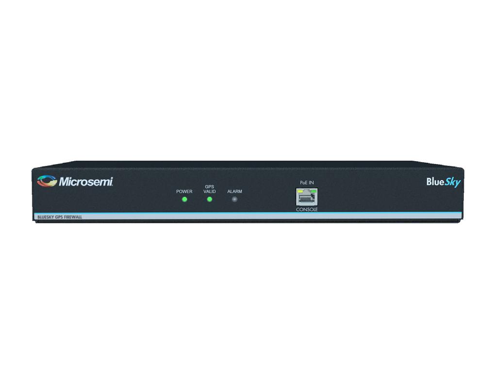 Secure Firewall Overlay Microsemi s BlueSky GPS Firewall is deployed in-line