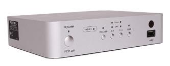 DAC RDD-06 Order code: ROT-RDD06-SIL or BLA Silver or Black finish Dimensions WxHxD mm: 200 x 46 x 155 With Wolfson 24-bit/192kHz DAC 2 x coaxial and 2 x Optical SPDIF digital inputs, up to