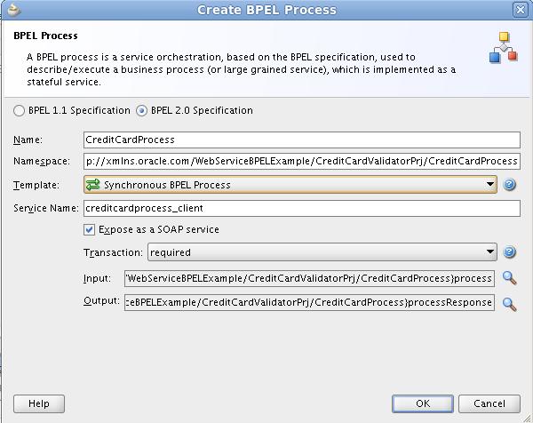 Creating a SOA Composite Application with a BPEL Process for Validating Credit Cards 24. Select composite.xml in the Design view.