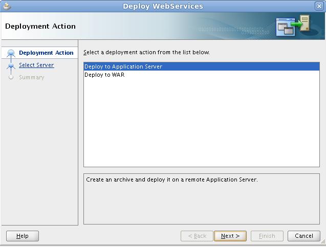 Deploying a Web service to the Oracle WebLogic Server 13.