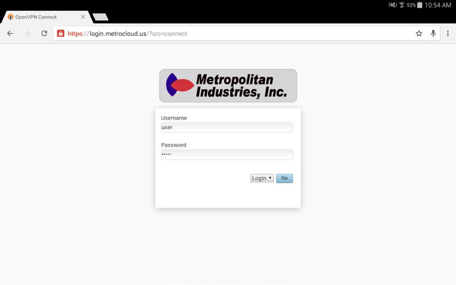 Page 9 of 12 Android Quick Start Instructions STEP 1 STEP 2 In the Chrome app, go to the URL https://login. metrocloud.us.