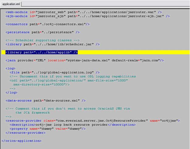 Configuring Orchestration Cross References Figure 21 3 XML document for registering XPATH functions in JDeveloper To register the XPATH functions in JDeveloper for runtime. 1.