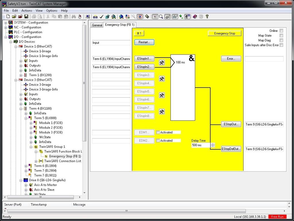 2 User information 2.7.2 STOBER TwinCAT 2: Structure of the program interface In TwinCAT 2, you operate your EtherCAT system using the TwinCAT System Manager.