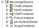 The default name of the object that represents your Messenger system is MessengerService.