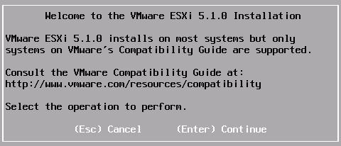 5.2 Installing ESXi on Host Server This section will walk you through installing VMware ESXi to your Management Server and to each ESXi Host Servers.