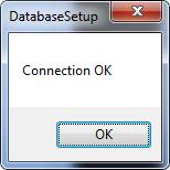 Picture 9 After this dialog appears, Apply button is enabled and database setup is finished. If some error dialog box appears instead of the one in the picture, something is not set correctly.