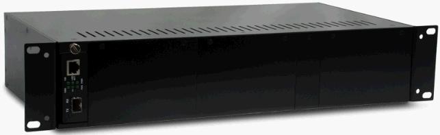 2. Hardware Description The Media Converter Chassis is a modular unit, and its chassis contains 14 slots for