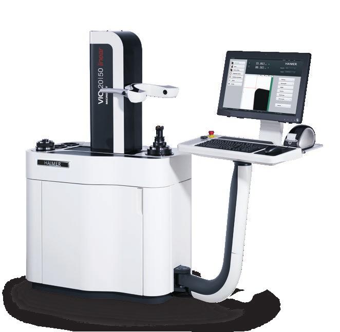 The parallel drive and guidance system ensures optimal distribution of forces and guarantees ±2 µm measurement