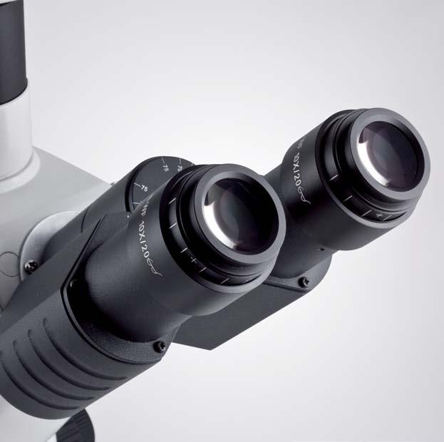 Eyepieces Motic s Infinity Corrected CCIS Optics system offers a flatness field of view 20mm.