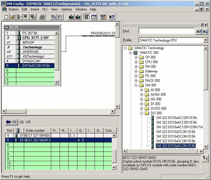 3.2 2. Step: Configuring CPU 317T-2 DP with HW Config 8 Confirm the default settings of the PROFIBUS configuration with "OK".