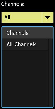 selected, the Channels window will display All Channels.