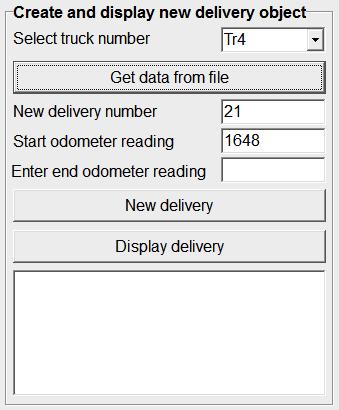 Information Technology/P1 15 DBE/November 2014 NSC Display the new delivery number and start odometer reading in the text boxes provided.