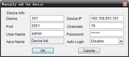 Password: input the administrator s password Auto Login: If set to Enable, system will auto login to