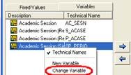 Variables Check the type of variable by right-clicking on