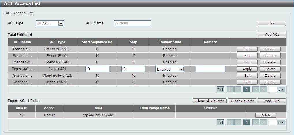 Inner CoS Time Range Select the inner Class of Service (CoS) value here. Options to choose from are from 0 to 7. Enter the time profile name that will be associated with this ACL rule, here.