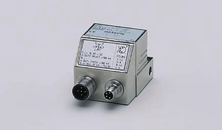IP 69K; 2 switching outputs; measuring range +/- 25 g; frequency resolution adjustable 1.25 or 0.125 Hz; speed range 12.