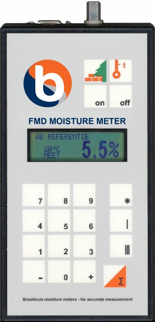 5 4 Overview of the moisture set Operating instructions FMD moisture meter This chapter describes the various components of the FMD6, as well as optionally available components. 4.1 Picture of the moisture meter The components of the FMD6 are shown in Figure 4-1.