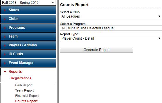 Go to Reports on the left-hand side of the Affinity website 2. Choose the Counts report and a.