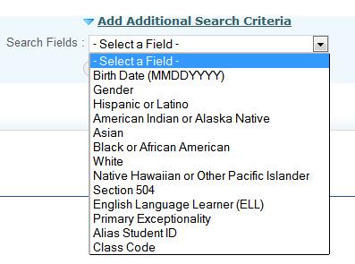 3. Optional. To refine your search, do the following: a. Click Add Additional Search Criteria. Additional search fields appear (see Figure 27).
