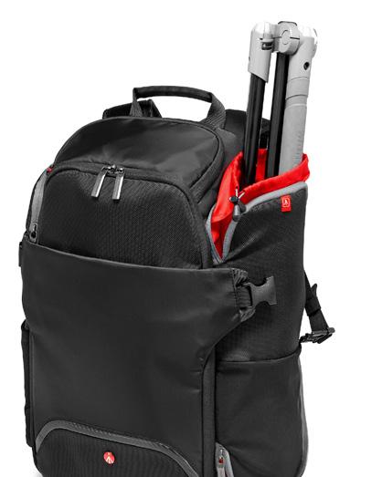 daypack or just take the protective camera case out and use it as a camera insert inside your daypack. The lower compartment holds a professional DSLR camera body (e.