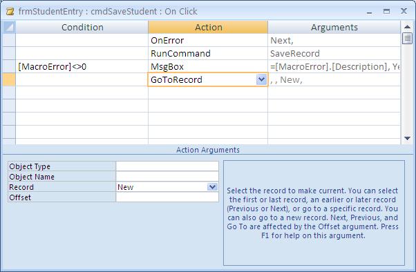 You will add an action at the end of the existing list that will empty all the controls on the form.