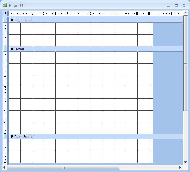 Begin the Report The Report Wizard will not produce the layout that you want so you need to design the report yourself.