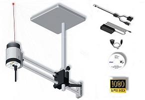 HD 20x zoom Inspection Camera System with Boom stand, ESD-protected housing W20x-HD, Wide angle 10x zoom