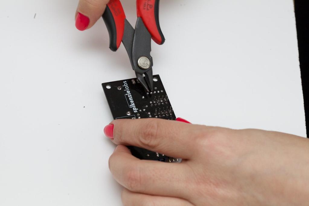 place all four LED modules before you start soldering.
