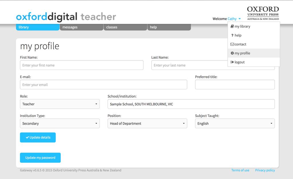 Getting started: teachers Using the Teacher obook you can assign reading, extras and assessments; set reminders and view student progress; or share notes with your classes.