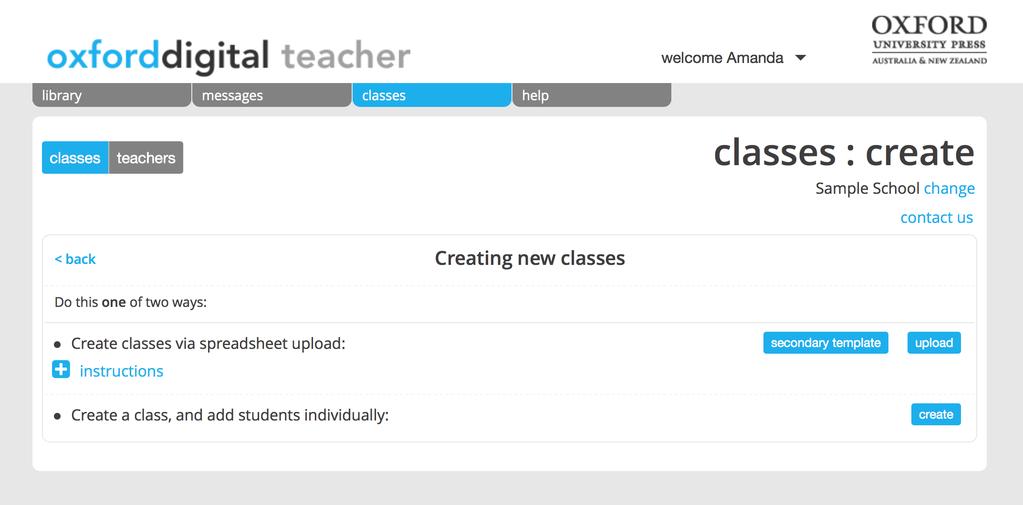 CREATE CLASSES 1. Click on the classes tab. 2. Click on the create classes button. 3.