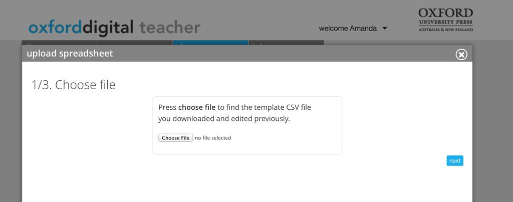 individually; (c) create classes and add existing members to a class. a. Create classes by spreadsheet upload Click on the template button to download the CSV template.
