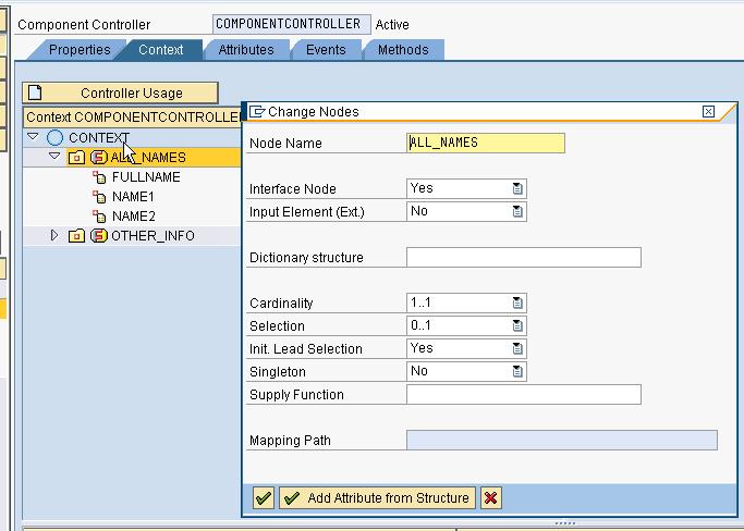 Step 4: In the context tab model your data as per the requirement.