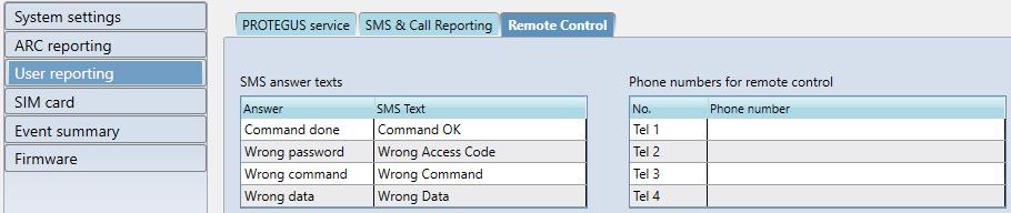 From SMS language drop-down list select required language (SMS messages can be sent in various character sets).