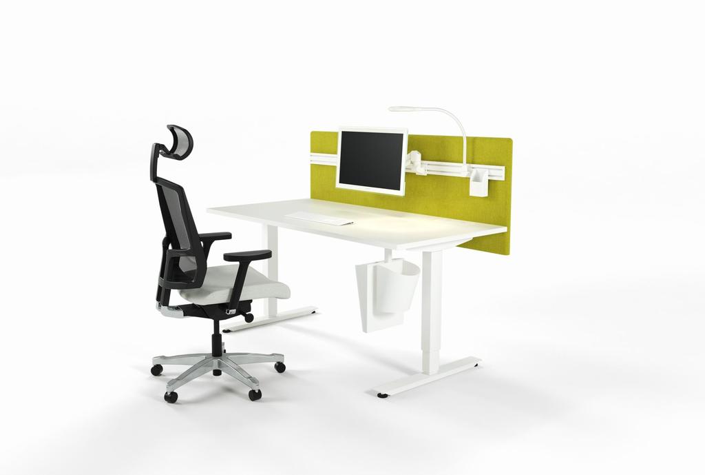 With or without toolbar. Toolbar can also be mounted on existing screen. Soft top corners. Two heights 600/750 mm. Sound absorbing foam on both sides Available for front & side of workstation.