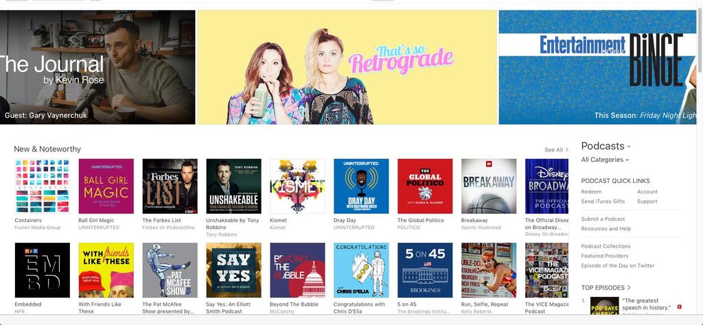 Podcasts: itunes
