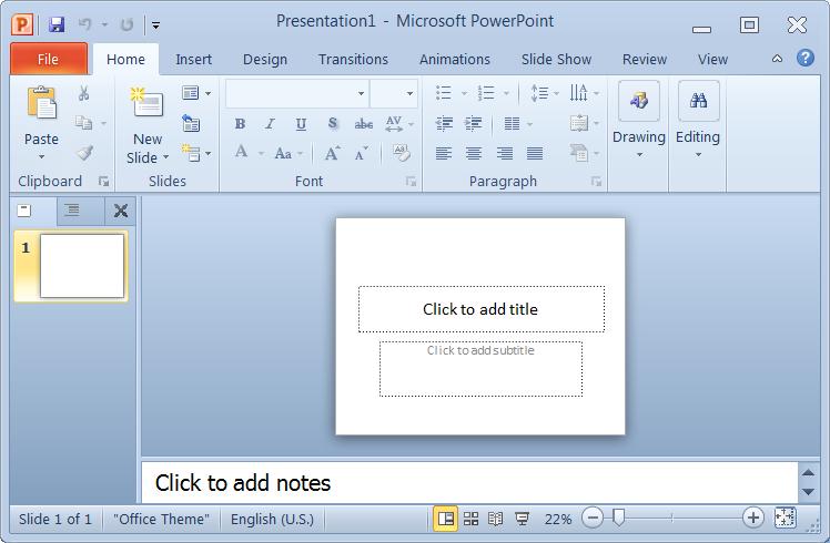 8(a) A picture showing Microsoft PowerPoint is shown below.