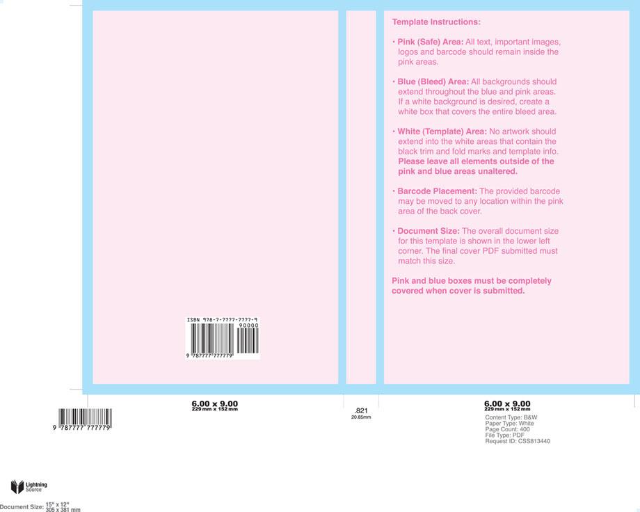COVER SETUP : PERFECT BOUND, SIMPLEX COVER SETUP : PERFECT BOUND, SIMPLEX Pink (Safe) Area All text, important images, logos and the barcode should all remain inside the pink area. This area lies 0.