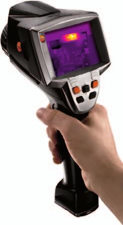 stops! The testo 880 offers a detailed picture of the thermal profiles of products and equipment on the factory floor.