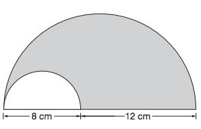 If the circle has a radius of 4cm and the triangle has a height of 15cm, determine the base of the triangle. 7. The area of a triangle is 32 cm 2.