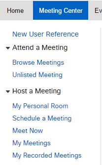 them. 1. To access your meetings once you have recorded them, simply click on My Recorded Meetings at Tamucc.webex.